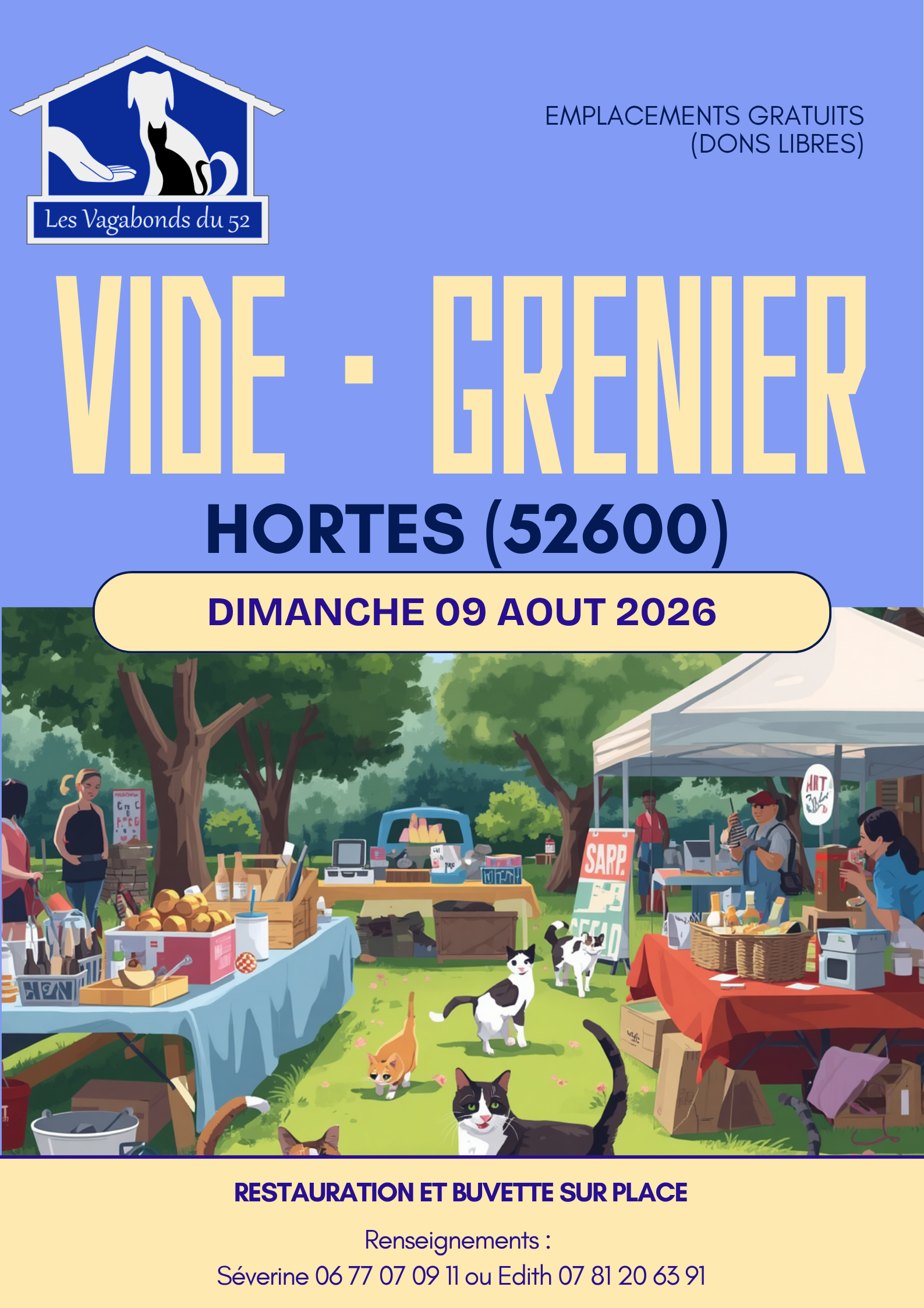 VIDE GRENIER à HORTES